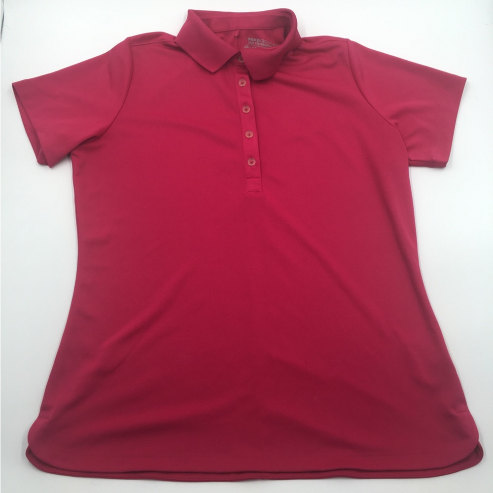 NikeGolf Hot Pink Collar Top